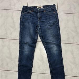 GAP Blue Straight Leg Girlfriend Jeans